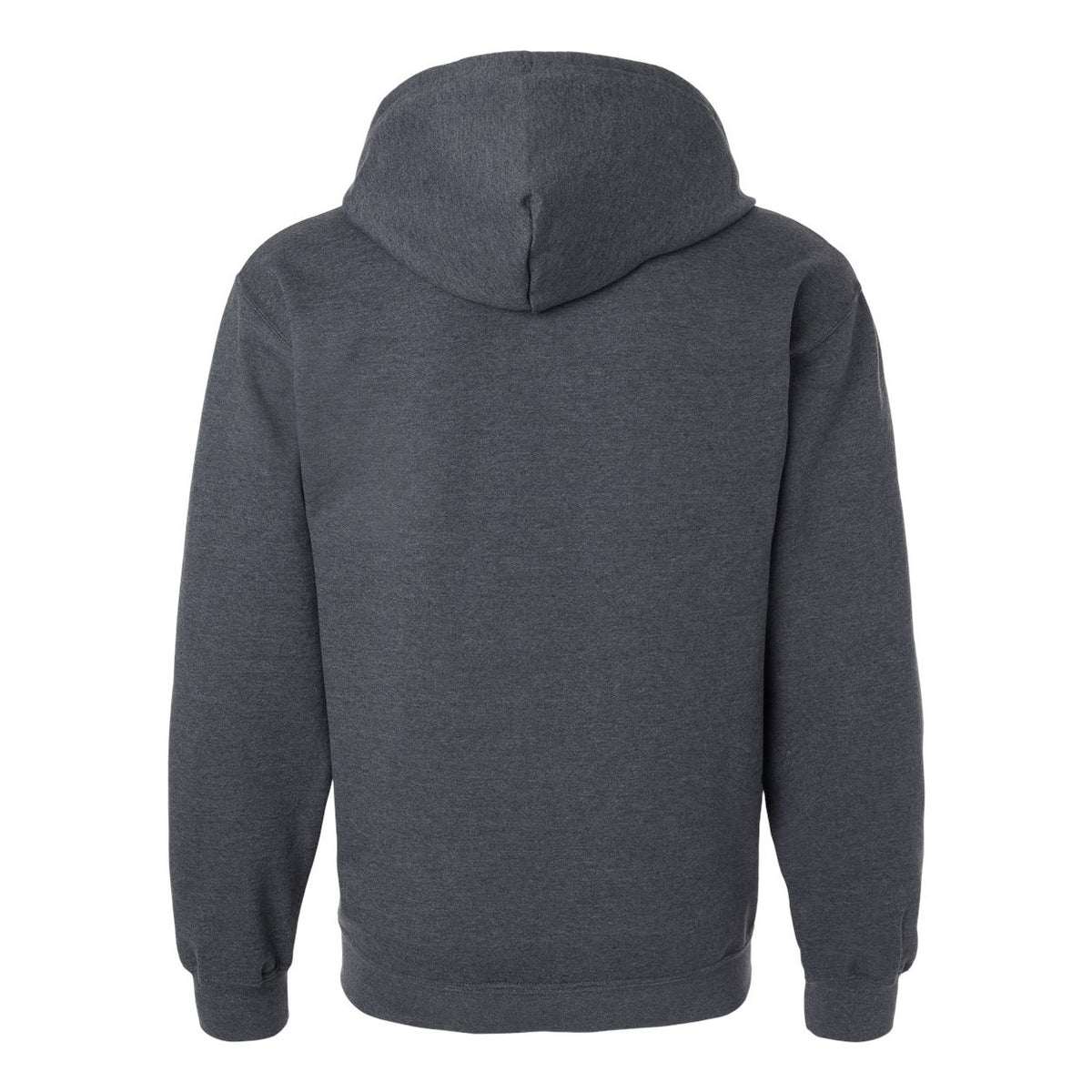 Gildan Unisex Softstyle® Midweight Full-Zip Hooded Sweatshirt Embroidery - Dark Heather - Back