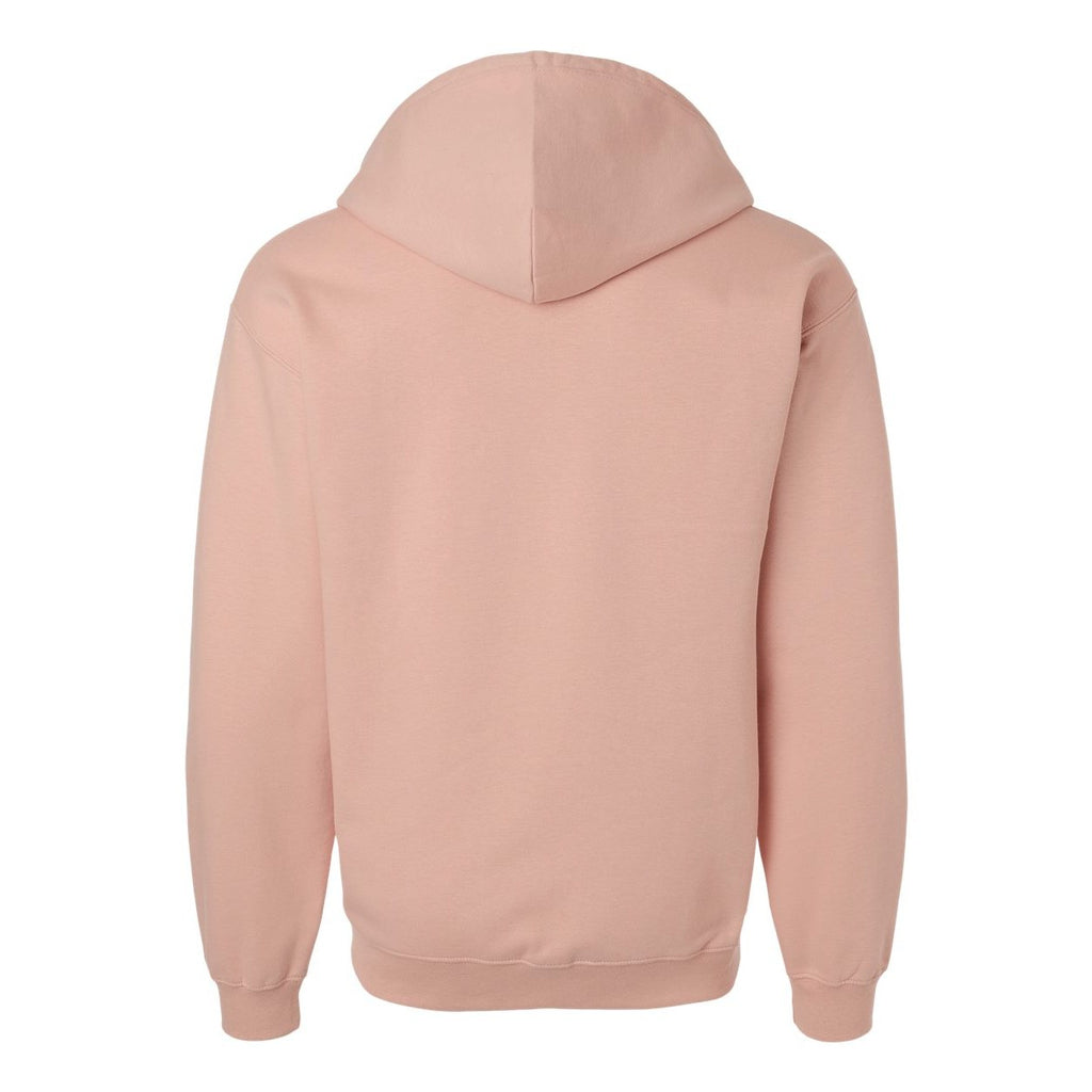 Gildan Unisex Softstyle® Midweight Full-Zip Hooded Sweatshirt Embroidery - Dusty Rose - Back