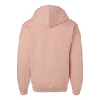 Gildan Unisex Softstyle® Midweight Full-Zip Hooded Sweatshirt Embroidery - Dusty Rose - Back