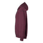 Gildan Unisex Softstyle® Midweight Full-Zip Hooded Sweatshirt Embroidery - Maroon - Direct Side