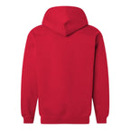 Gildan Unisex Softstyle® Midweight Full-Zip Hooded Sweatshirt Embroidery - Red - Back