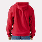 Gildan Unisex Softstyle® Midweight Full-Zip Hooded Sweatshirt Embroidery - Red - On Model Back
