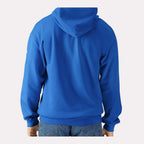 Gildan Unisex Softstyle® Midweight Full-Zip Hooded Sweatshirt Embroidery - Royal - On Model Back