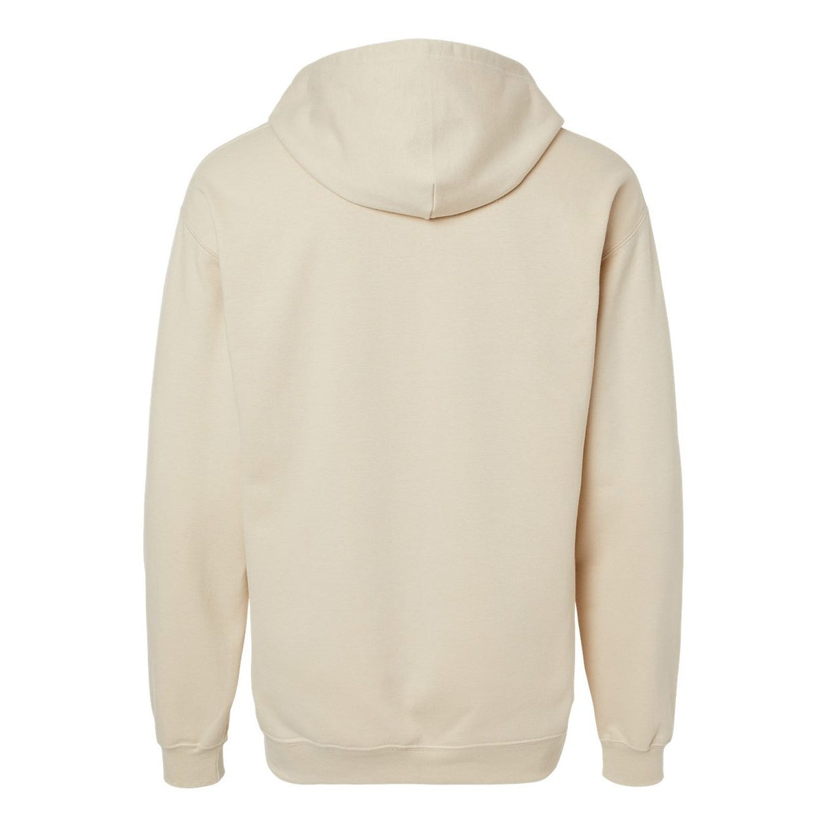 Gildan Unisex Softstyle® Midweight Full-Zip Hooded Sweatshirt Embroidery - Sand - Back