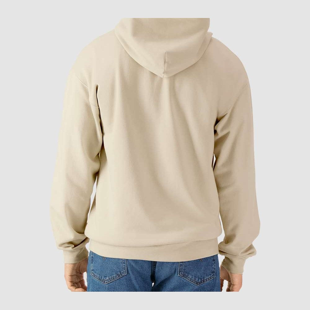 Gildan Unisex Softstyle® Midweight Full-Zip Hooded Sweatshirt Embroidery - Sand - On Model Back