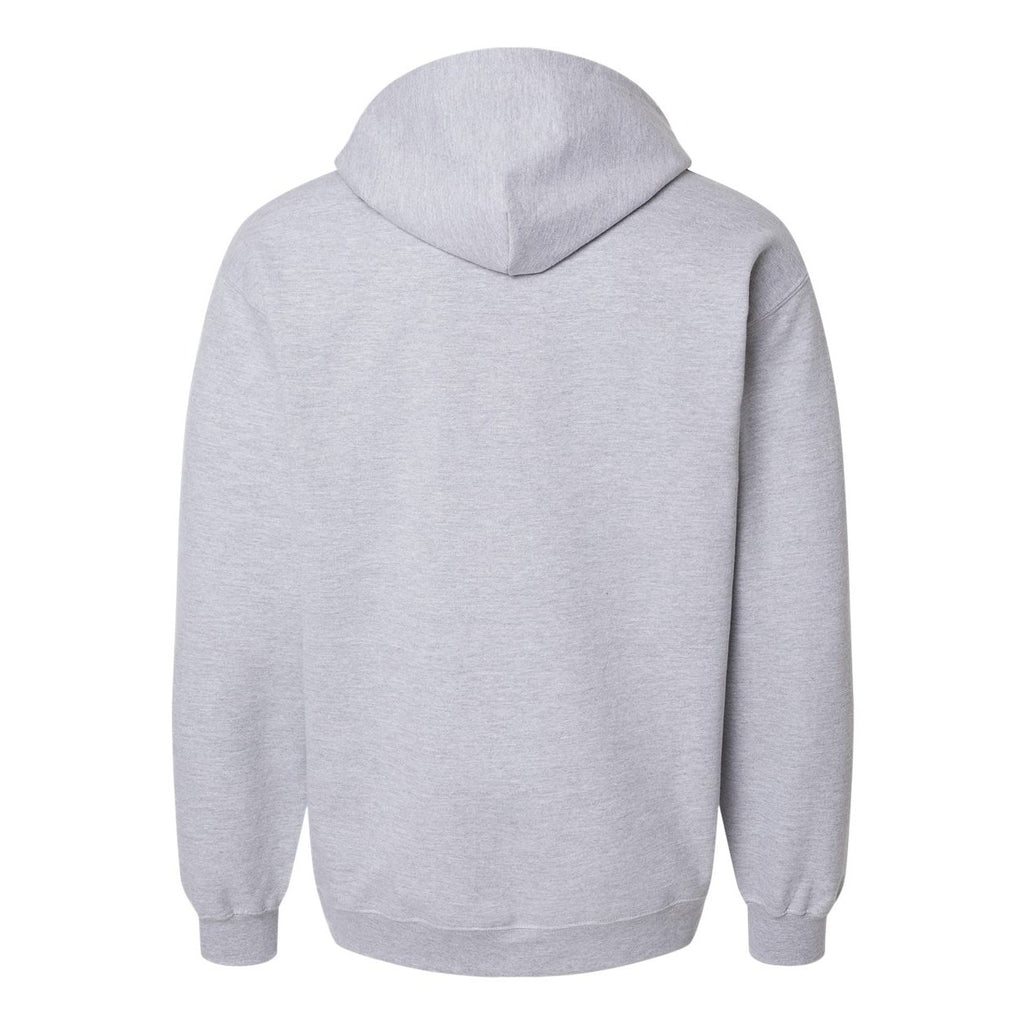 Gildan Unisex Softstyle® Midweight Full-Zip Hooded Sweatshirt Embroidery - Sport Grey - Back