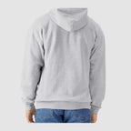 Gildan Unisex Softstyle® Midweight Full-Zip Hooded Sweatshirt Embroidery - Sport Grey - On Model Back
