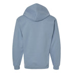 Gildan Unisex Softstyle® Midweight Full-Zip Hooded Sweatshirt Embroidery - Stone Blue - Back