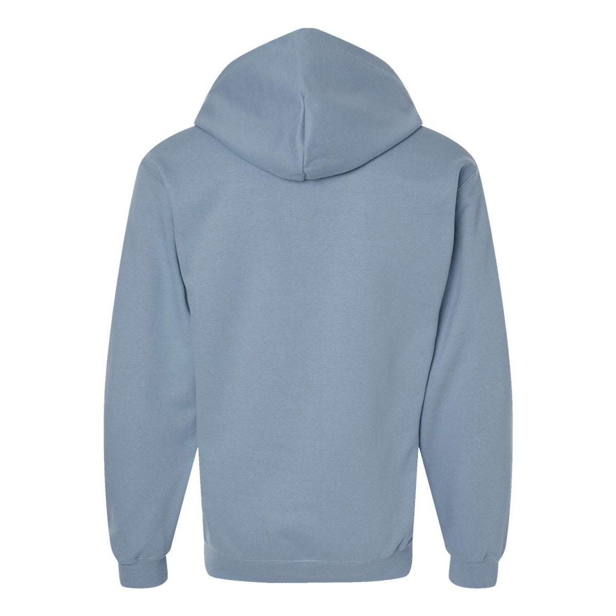 Gildan Unisex Softstyle® Midweight Full-Zip Hooded Sweatshirt Embroidery - Stone Blue - Back