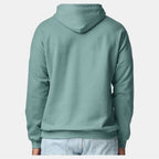 Gildan Unisex Softstyle® Midweight Hooded Sweatshirt Embroidery - Aquatic - On Model Back