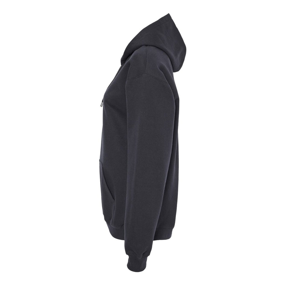 Gildan Unisex Softstyle® Midweight Hooded Sweatshirt Embroidery - Black - Direct Side