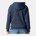 Gildan Unisex Softstyle® Midweight Hooded Sweatshirt Embroidery - Blue Dusk - On Model Back