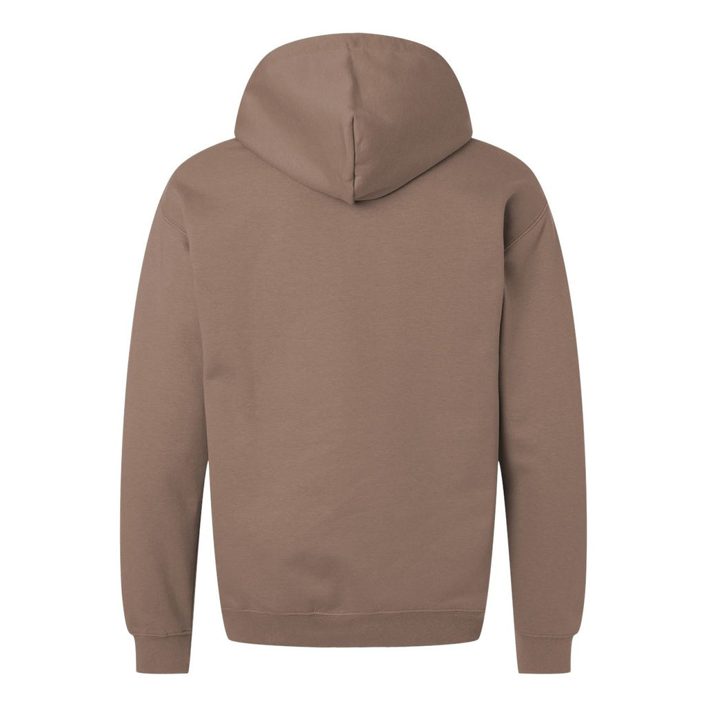 Gildan Unisex Softstyle® Midweight Hooded Sweatshirt Embroidery - Brown Savana - Back