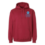 Gildan Unisex Softstyle® Midweight Hooded Sweatshirt Embroidery - Cardinal - Front