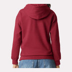 Gildan Unisex Softstyle® Midweight Hooded Sweatshirt Embroidery - Cardinal - On Model Back