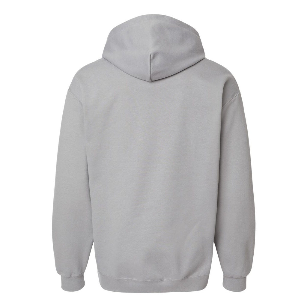 Gildan Unisex Softstyle® Midweight Hooded Sweatshirt Embroidery - Cement - Back