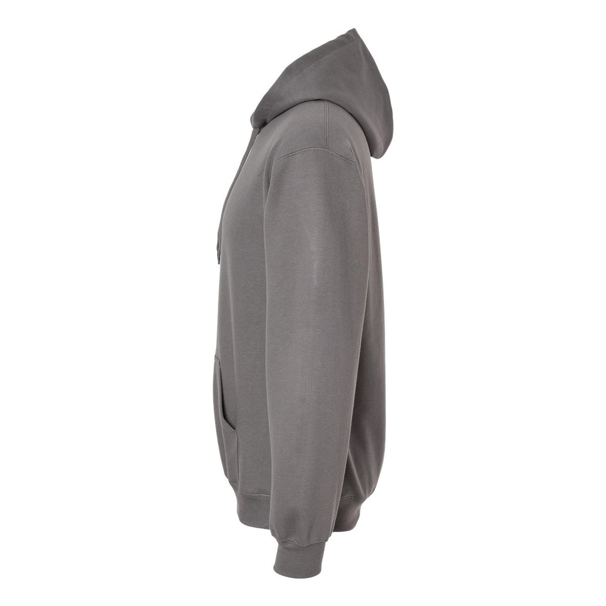 Gildan Unisex Softstyle® Midweight Hooded Sweatshirt Embroidery - Charcoal - Direct Side