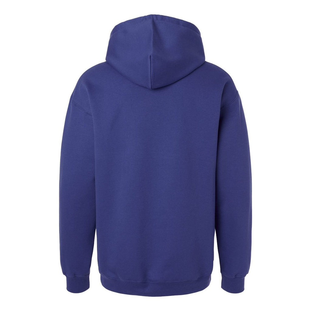Gildan Unisex Softstyle® Midweight Hooded Sweatshirt Embroidery - Cobalt - Back