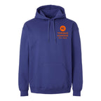 Gildan Unisex Softstyle® Midweight Hooded Sweatshirt Embroidery - Cobalt - Front