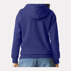 Gildan Unisex Softstyle® Midweight Hooded Sweatshirt Embroidery - Cobalt - On Model Back