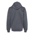 Gildan Unisex Softstyle® Midweight Hooded Sweatshirt Embroidery - Dark Heather - Back