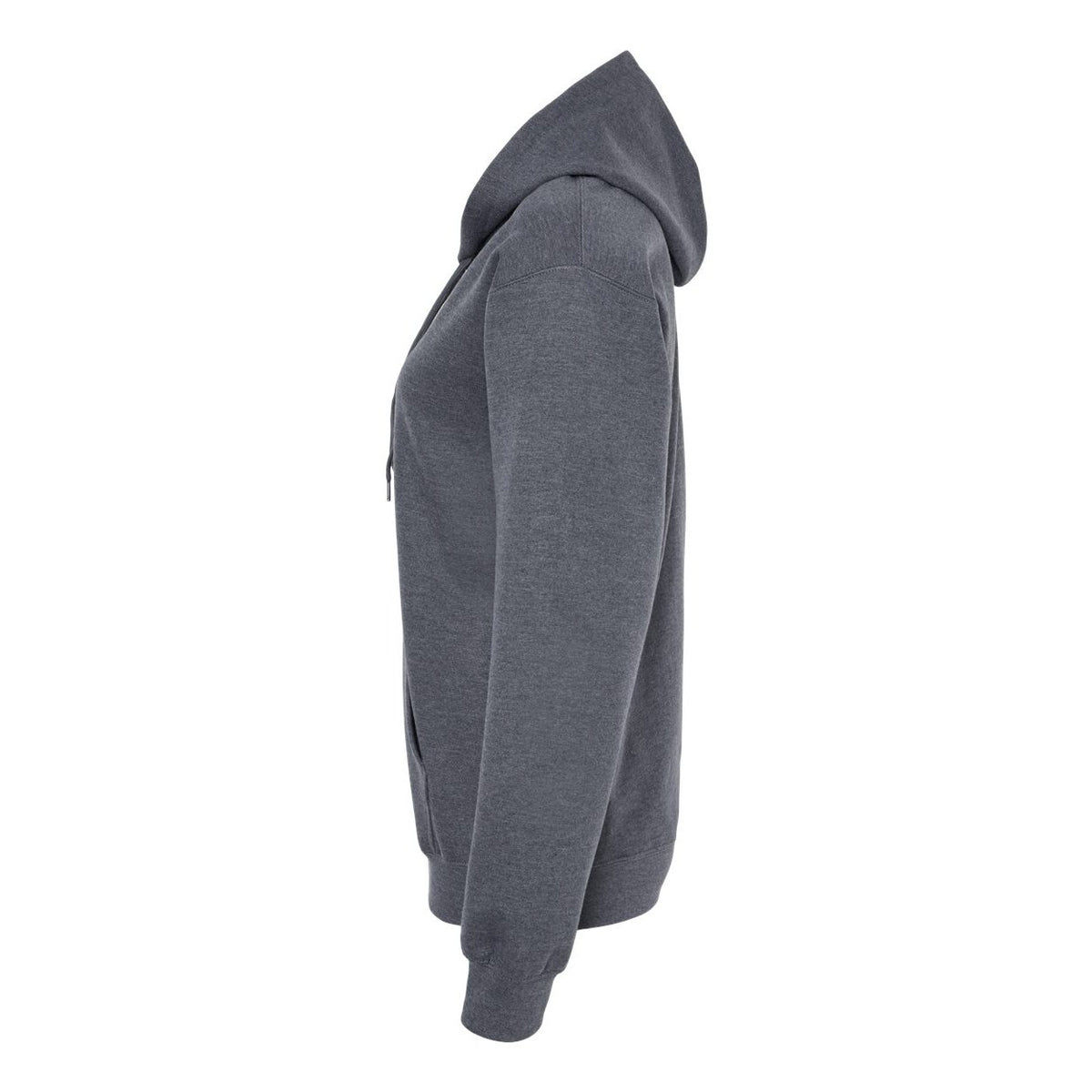 Gildan Unisex Softstyle® Midweight Hooded Sweatshirt Embroidery - Dark Heather - Direct Side