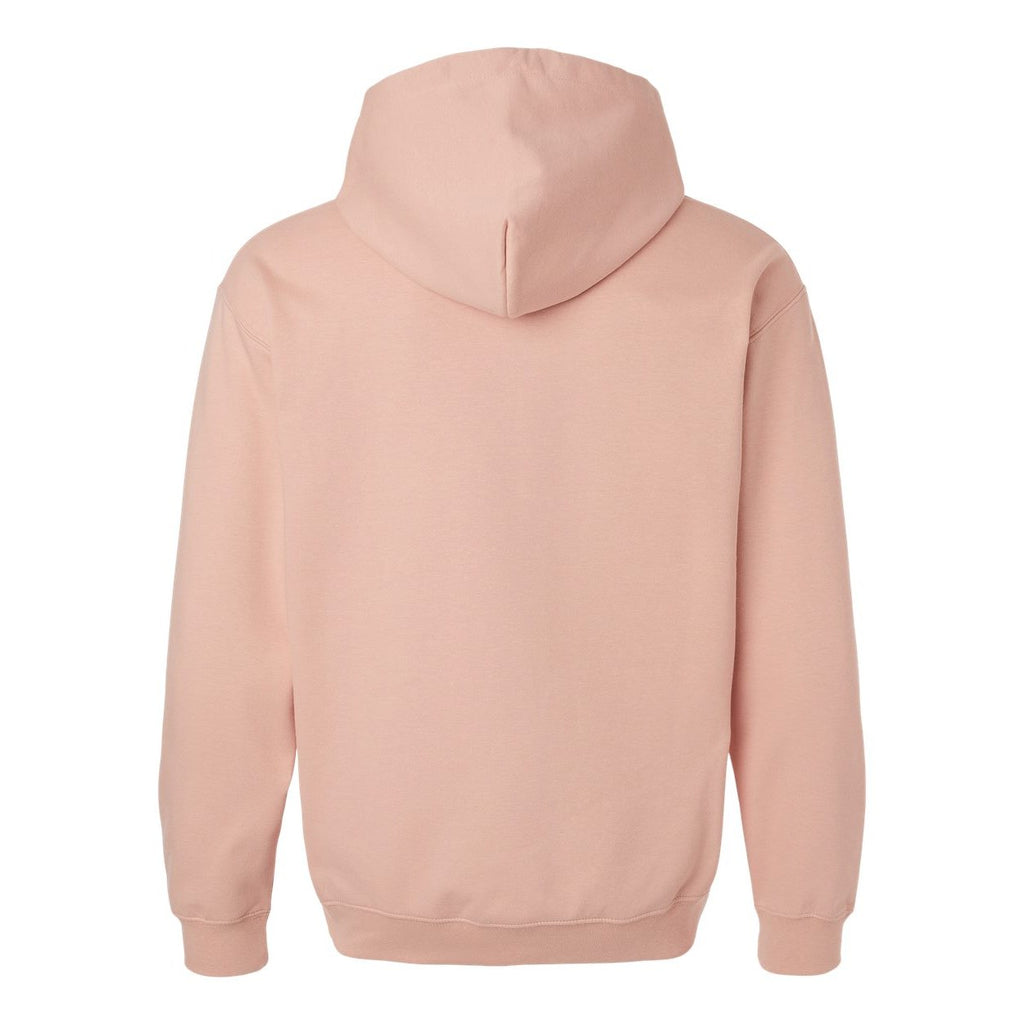 Gildan Unisex Softstyle® Midweight Hooded Sweatshirt Embroidery - Dusty Rose - Back
