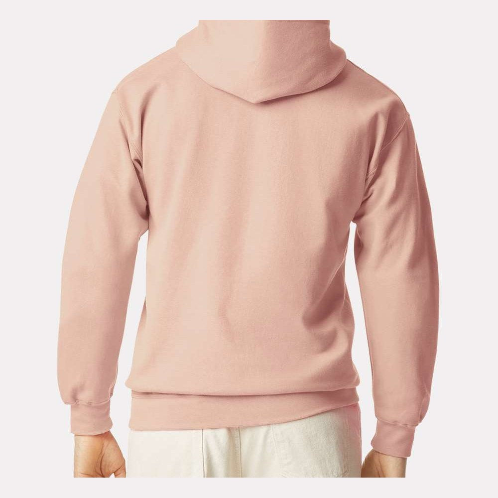 Gildan Unisex Softstyle® Midweight Hooded Sweatshirt Embroidery - Dusty Rose - On Model Back