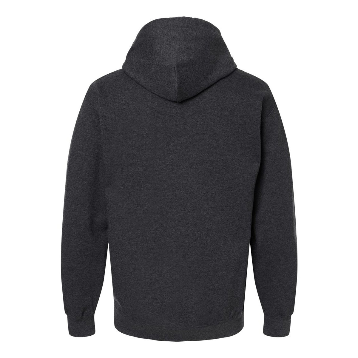 Gildan Unisex Softstyle® Midweight Hooded Sweatshirt Embroidery - Heather Black - Back