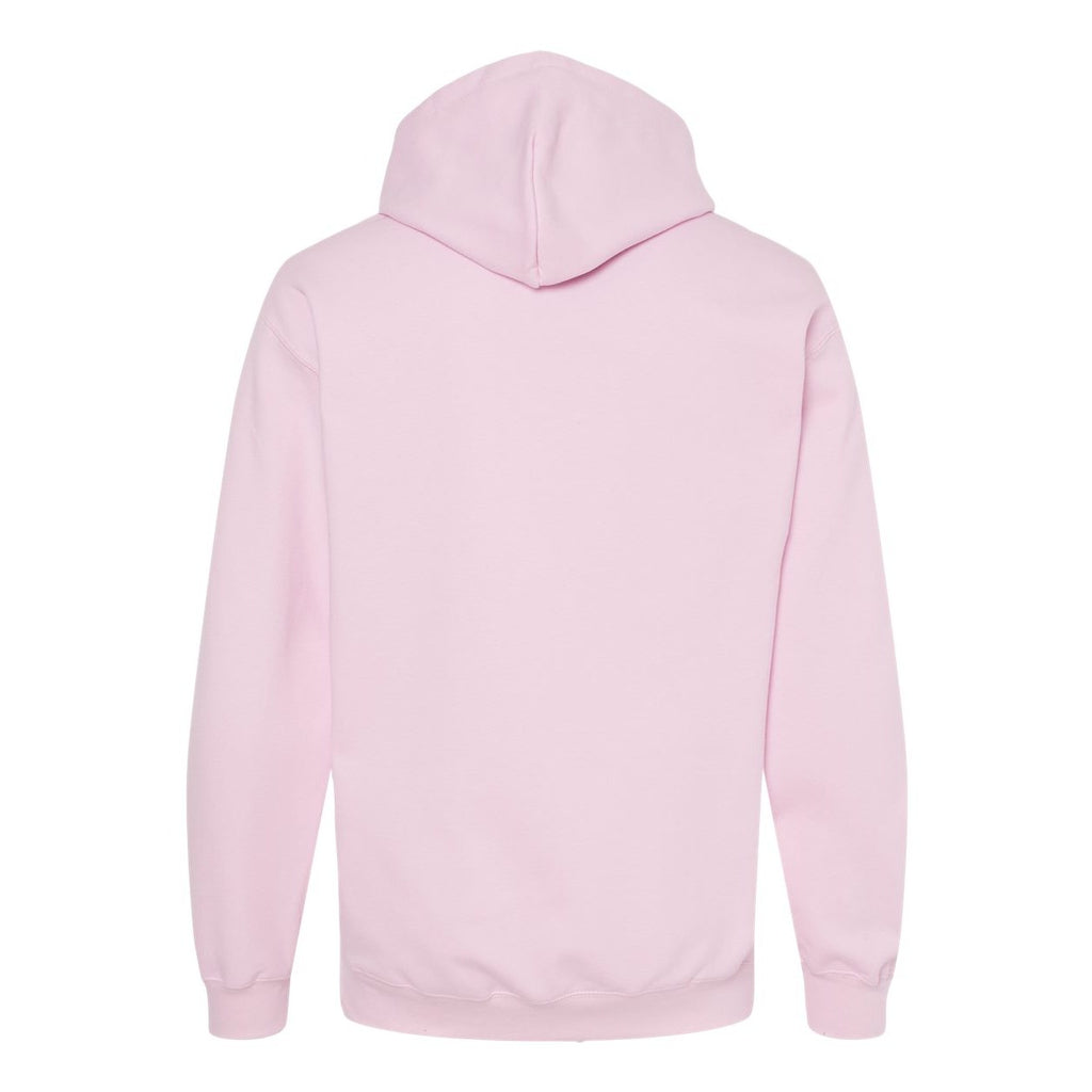 Gildan Unisex Softstyle® Midweight Hooded Sweatshirt Embroidery - Light Pink - Back