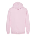 Gildan Unisex Softstyle® Midweight Hooded Sweatshirt Embroidery - Light Pink - Back
