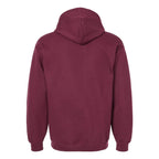 Gildan Unisex Softstyle® Midweight Hooded Sweatshirt Embroidery - Maroon - Back