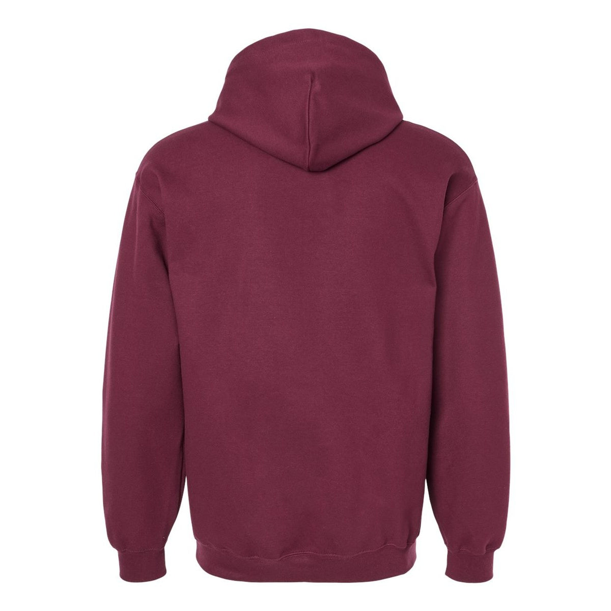 Gildan Unisex Softstyle® Midweight Hooded Sweatshirt Embroidery - Maroon - Back