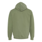 Gildan Unisex Softstyle® Midweight Hooded Sweatshirt Embroidery - Military Green - Back