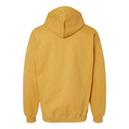 Gildan Unisex Softstyle® Midweight Hooded Sweatshirt Embroidery - Mustard - Back