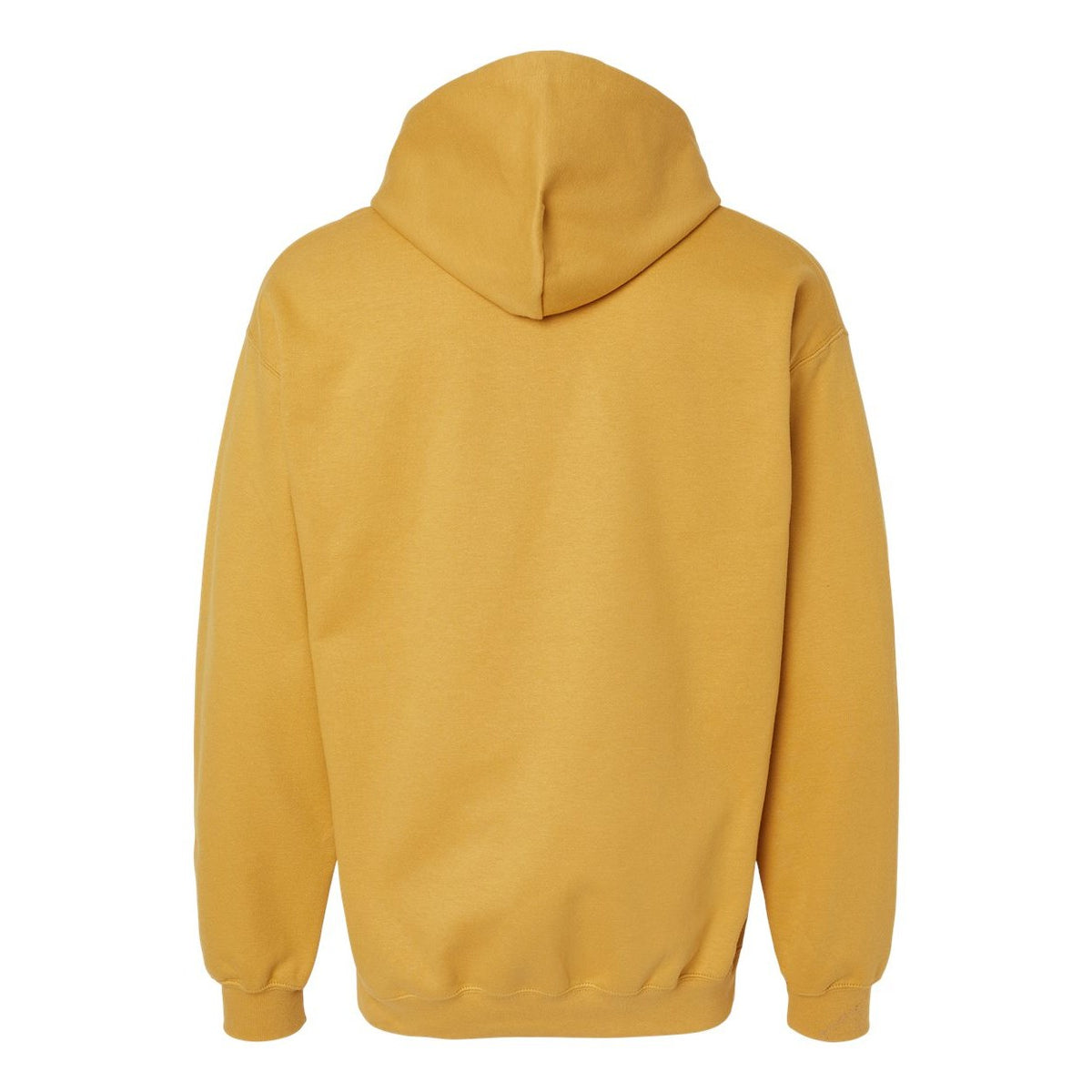 Gildan Unisex Softstyle® Midweight Hooded Sweatshirt Embroidery - Mustard - Back