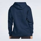 Gildan Unisex Softstyle® Midweight Hooded Sweatshirt Embroidery - Navy - On Model Back