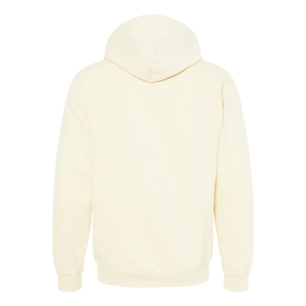 Gildan Unisex Softstyle® Midweight Hooded Sweatshirt Embroidery - Off White - Back