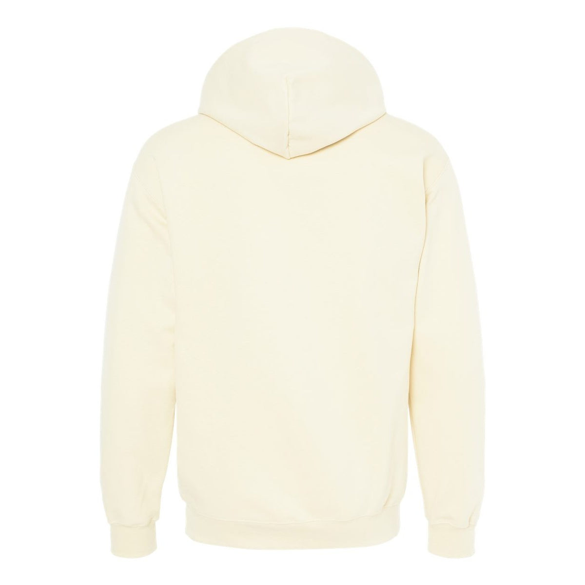 Gildan Unisex Softstyle® Midweight Hooded Sweatshirt Embroidery - Off White - Back