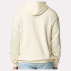 Gildan Unisex Softstyle® Midweight Hooded Sweatshirt Embroidery - Off White - On Model Back