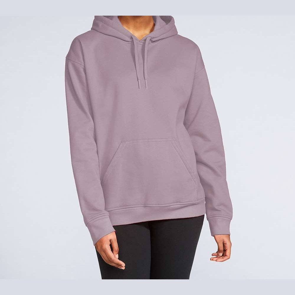 Gildan Unisex Softstyle® Midweight Hooded Sweatshirt Embroidery - Paragon - On Model Front