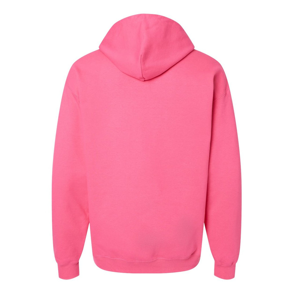 Gildan Unisex Softstyle® Midweight Hooded Sweatshirt Embroidery - Pink Lemonade - Back