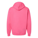 Gildan Unisex Softstyle® Midweight Hooded Sweatshirt Embroidery - Pink Lemonade - Back
