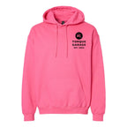 Gildan Unisex Softstyle® Midweight Hooded Sweatshirt Embroidery - Pink Lemonade - Front