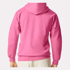 Gildan Unisex Softstyle® Midweight Hooded Sweatshirt Embroidery - Pink Lemonade - On Model Back