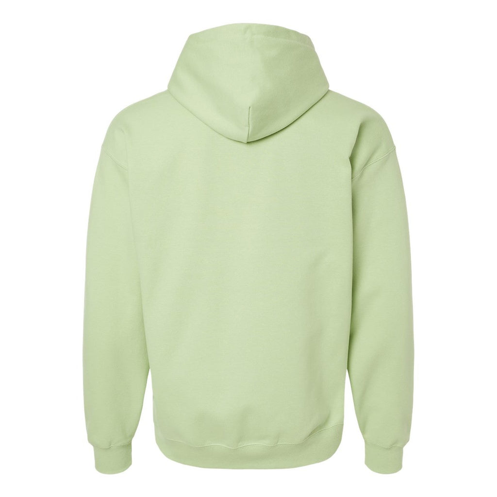 Gildan Unisex Softstyle® Midweight Hooded Sweatshirt Embroidery - Pistachio - Back