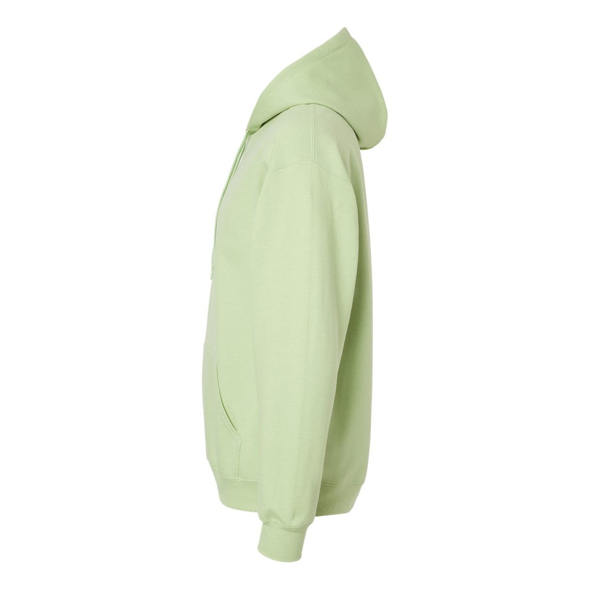 Gildan Unisex Softstyle® Midweight Hooded Sweatshirt Embroidery - Pistachio - Direct Side