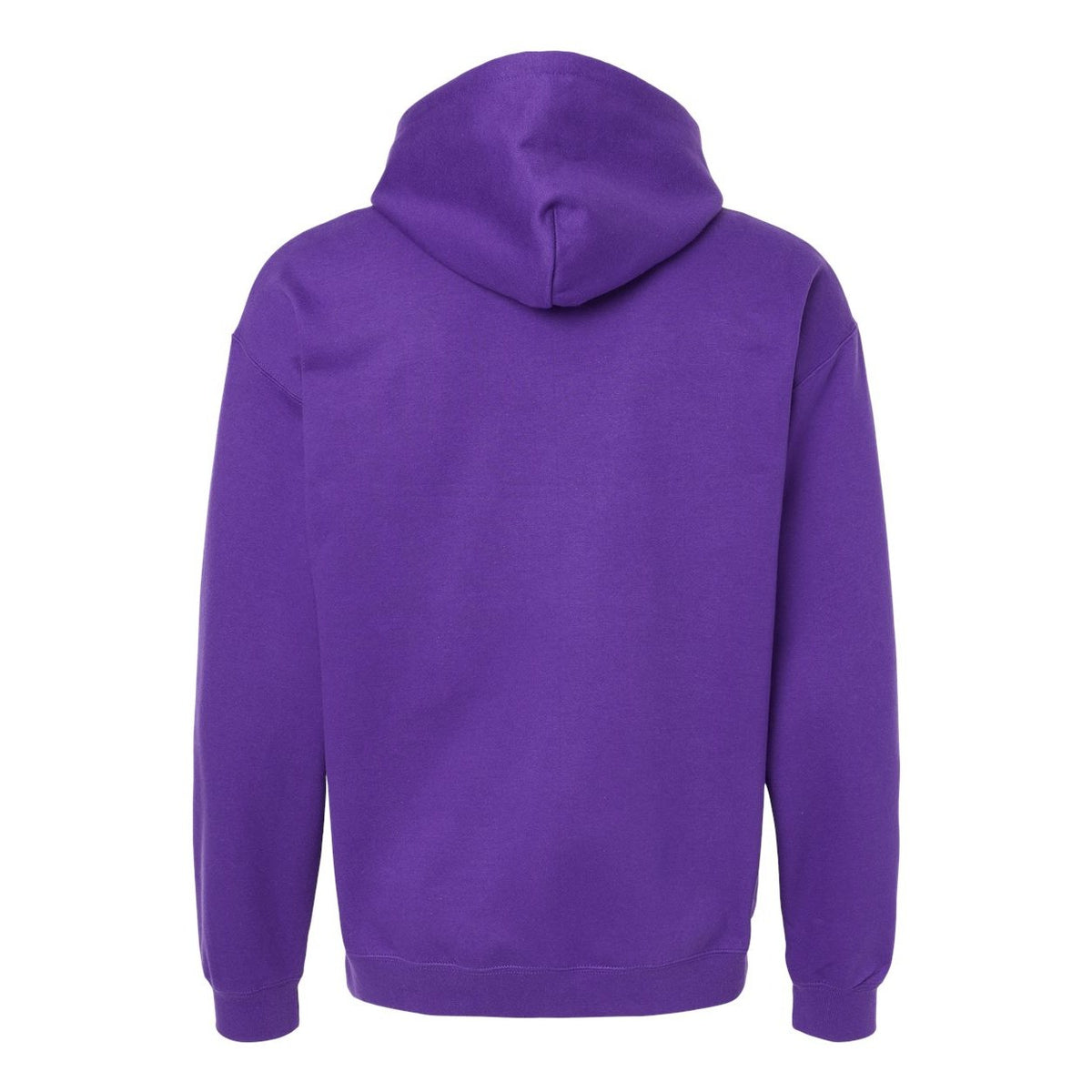 Gildan Unisex Softstyle® Midweight Hooded Sweatshirt Embroidery - Purple - Back