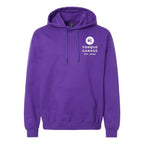 Gildan Unisex Softstyle® Midweight Hooded Sweatshirt Embroidery - Purple - Front
