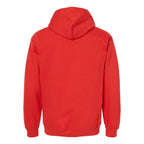 Gildan Unisex Softstyle® Midweight Hooded Sweatshirt Embroidery - Red - Back